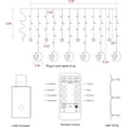 thumbnail image 4 of EIMELI 138 LED Star and Moon Fairy Lights  Contemporary USB Powered Indoor String Lights with Remote Control  8 Modes Plastic Decor for Valentine‘S Day  Ramadan  Christmas  and Wedding De, 4 of 7