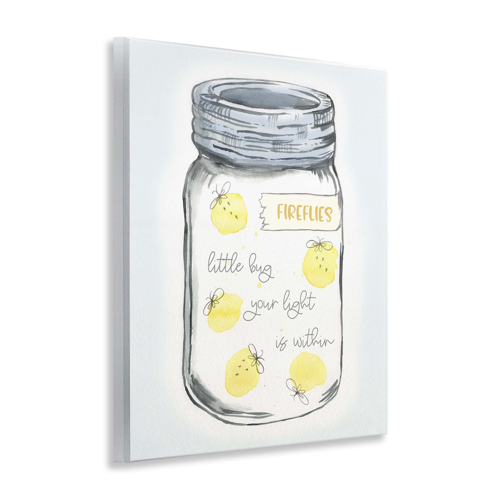 Stupell Industries Firefly Light Phrase Typography Painting Unframed Art Print Wall Art, 11 x 14