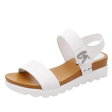 

TAIAOJING Women Sandals Lace Up Thick Soled Wedges Casual Sandals Fashion Shoes Zapatos