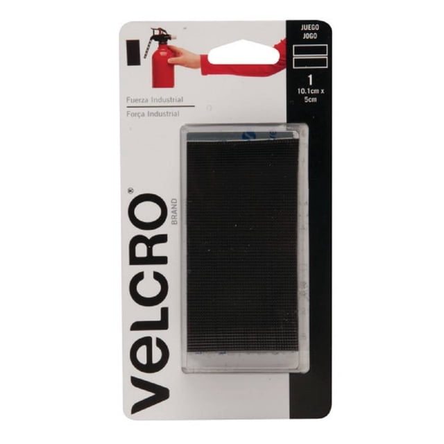 Sujetador con Adhesivo Velcro Negro Rollo 10.1 x 5 cm