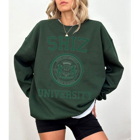 S.H.I.Z University Shirt W.I.C.K.E.D Musical Shirt, College Sweater Crewneck Sweatshirt, Size L, Tee As Picture New