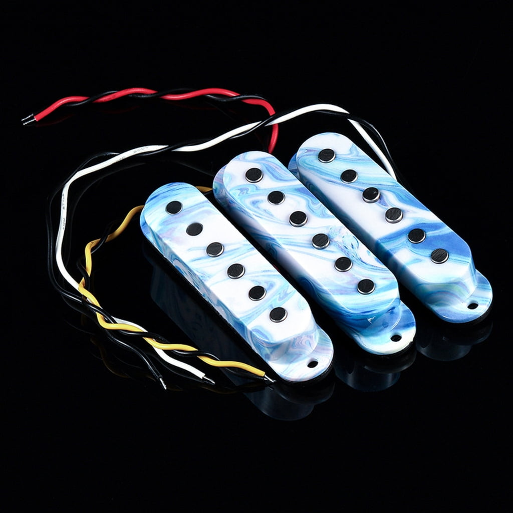 CEORPER Pack of Wax Potted Pickup Set 6 Strings Design Electric Guitars Neck Bridge Position Fatter Tone Electric Guitar Parts