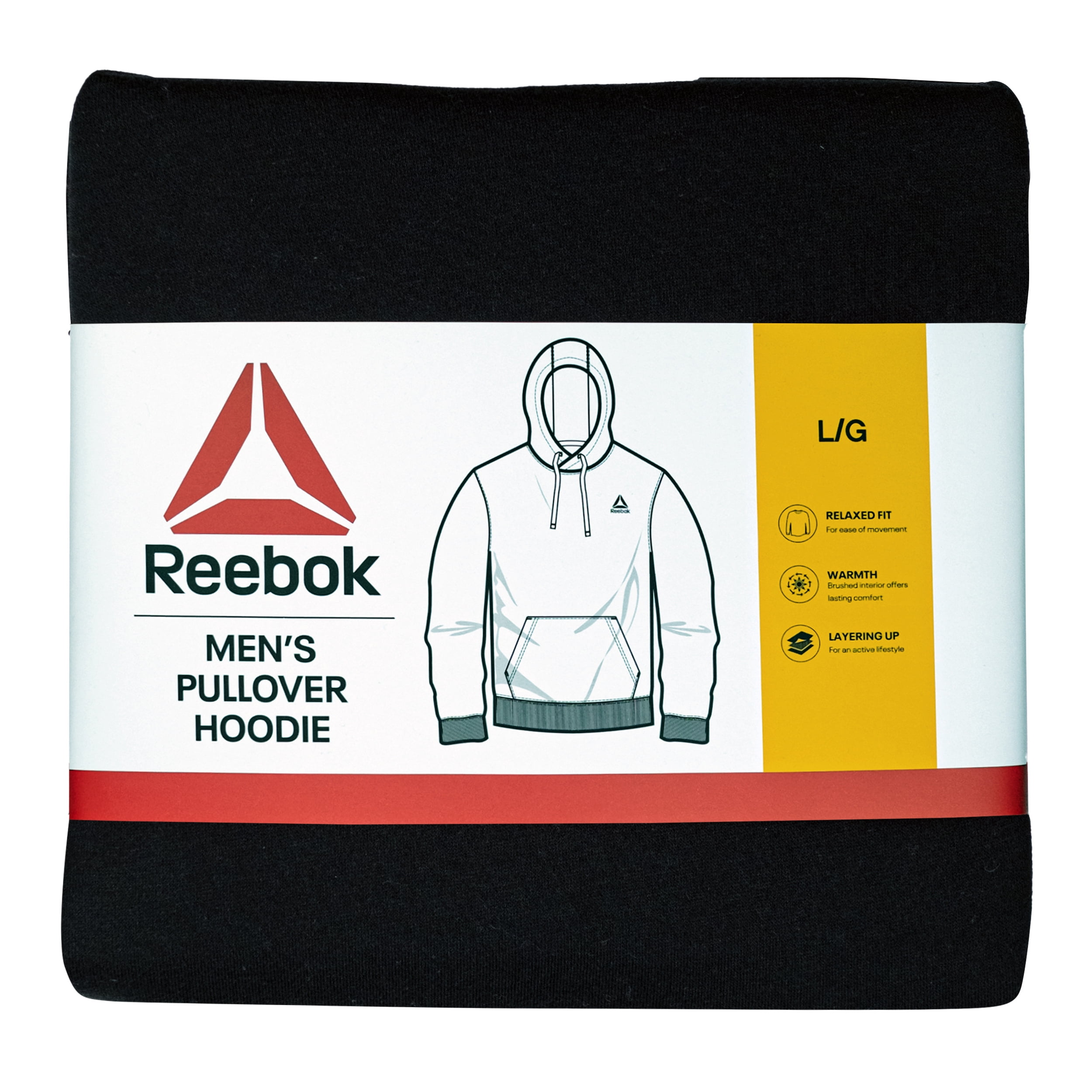 Reebok Men's and Big Men's Game Day Fleece Left Chest Hoodie, Sizes XS-5XL
