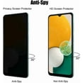 thumbnail image 3 of (3+3) For Samsung Galaxy A14 4G / 5G (3 Pack) Privacy Screen Protector Anti Spy Private Tempered Glass Film with Camera Lens Protector, Anti Scratch, 3 of 6