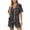 Black A, variant on Pajamas for Women Set Print Short Sleeve Button Down Shirts with Shorts Sleepwear Cute Soft 2 Piece Lounge Sets