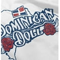 thumbnail image 4 of Dominican Doll Cute DR Flag Roses Youth T Shirt Tee Girls Infant Toddler Brisco Brands 12M, 4 of 4