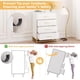 thumbnail image 3 of De madera 4-cajón dorm cómoda: compact chest moderno metal handles, durable mdf construction, elegant textured finish clothes almacenamiento & organization, estilizado para & practical design..., 3 of 5