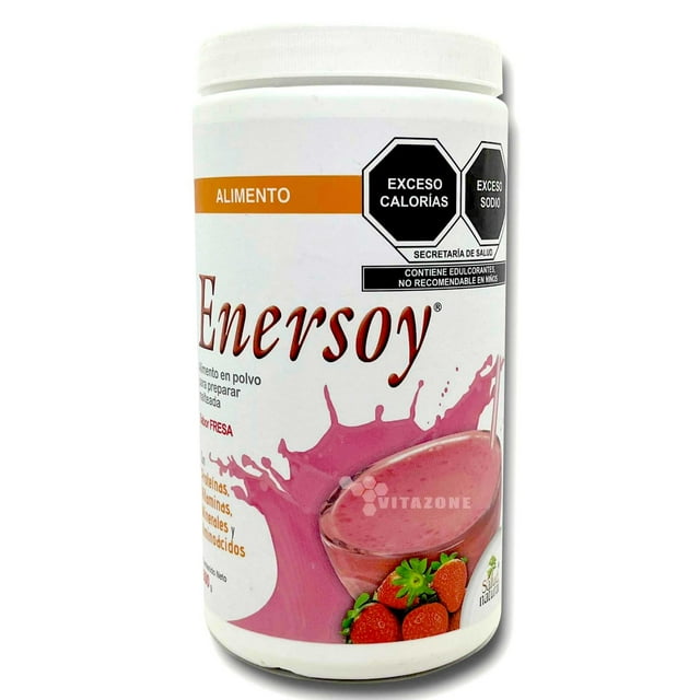 Malteada Enersoy Alimento de Soya Fresa 500 grs Vitaminas Enersoy ENERSOYFRESA