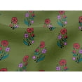 thumbnail image 4 of oneOone Viscose Jersey Fabric Leaves & Floral Block Print Fabric By The Yard 60 Inch Wide, 4 of 5
