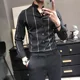 thumbnail image 3 of Camisa de vestir para hombre, camisas formales de oficina con músculos para hombre, camisas de negocios a rayas, estilo hipster XXL, ropa popular coreana de marca barata, estilo de verano, 3 of 5