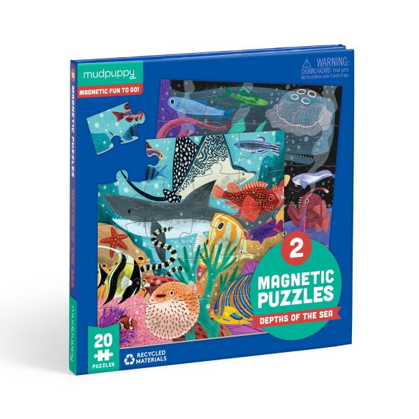 Eurographics Kids Puzzle – 100 Teile Extra Groß, Haie Motiv, Pflanzliche Farben