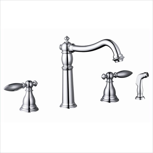 Yosemite 2-Handle Kitchen Faucet with Side Sprayer in Polished Chrome
