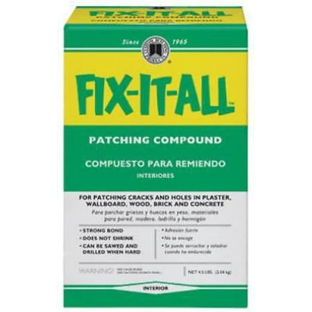 4 LB Fix It All Patching Compound Powder Repair Material For Plaster