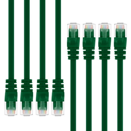 - GearIt 8-Pack, Cat 6 Ethernet Cable Cat6 Snagless Patch 1 Foot - Snagless RJ45 Computer LAN Network Cord - Compatible with 8 Port Switch POE 8port Gigabit