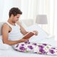 thumbnail image 5 of Fotbe Orchids Flowers Pantalones de Pijama para Hombre, Pantalones de Dormir, Pantalones de Casa con Cintura Ajustable y Bolsillos-Large, 5 of 6