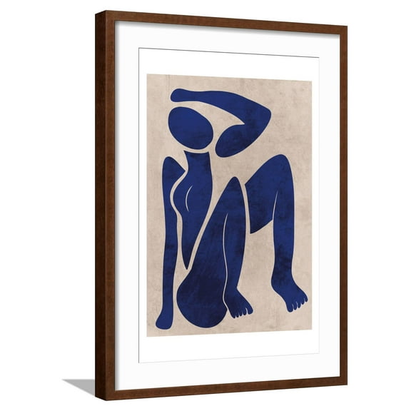 Art.com Postured Darling Art Print by Marcus Prime, Brown Frame Wall Art, 21" x 29"