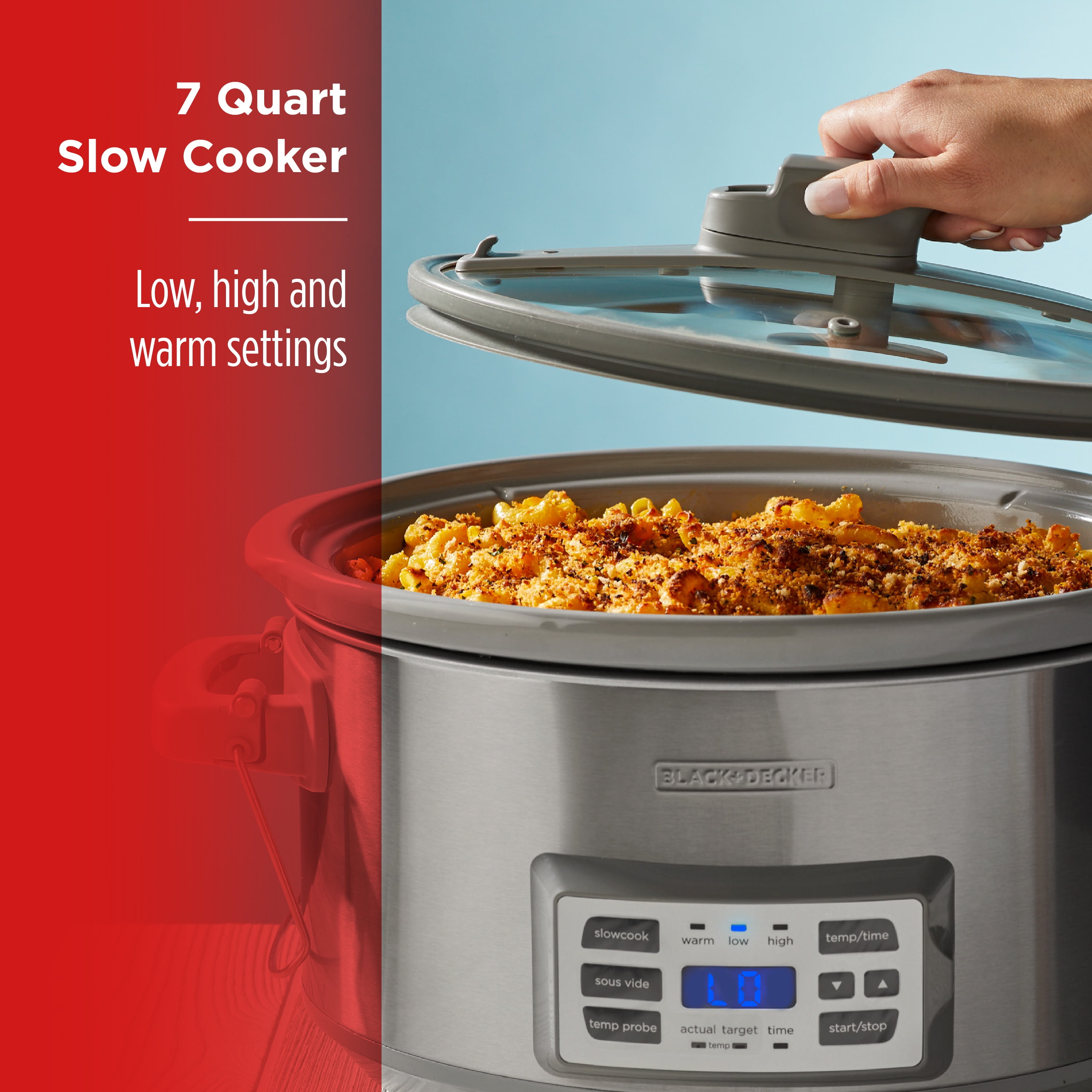 Crock-Pot 7-Quart Cook & Carry™ Slow Cooker with Sous Vide,Programmable,  Stainless Steel