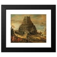 thumbnail image 2 of Flemish School 14x12 Black Modern Framed Museum Art Print Titled - The Tower of Babel (First Quarter of the 17th Century), 2 of 5