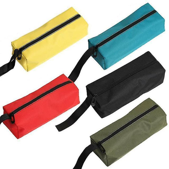 Bolsa de almacenamiento de herramientas Oxford, organizador de bolsillo con cremallera, estuche de transporte, bolsa de herramientas, caliente - azul pequeño Kuyhfg Bienvenido a Kuyhfg