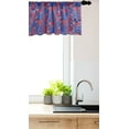 thumbnail image 3 of Ambesonne Animals Window Valance, African Cheetahs Pattern, 54" X 18", Coral Plum, 3 of 3