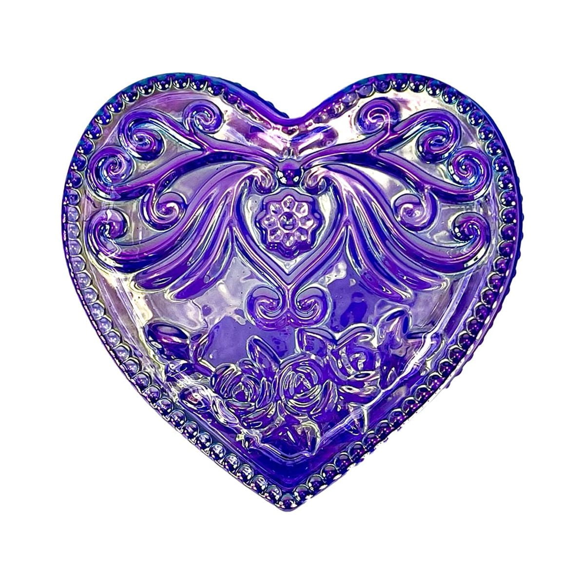 5 Oz. Corazon Iridescent Lavender Heart-Shape Empty Candle Making Jar Candle Vessels For DIY Candle-Making Projects (Box of 12) FREE SHIPPING