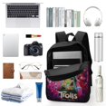 thumbnail image 3 of Movie Trolls World Tour Backpack Casual Daypack School Bag Backpack Satchel Rucksack Shoulder, 3 of 5
