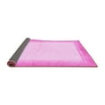 thumbnail image 2 of Ahgly Company Indoor Rectangle Solid Pink Modern Area Rugs, 3' x 5', 2 of 4