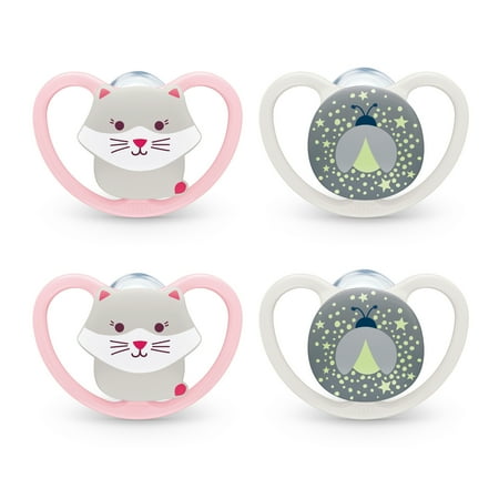 UPC: 0885131698414 | NUK® Space™ Orthodontic Pacifier 0-6 Months 4 Pack