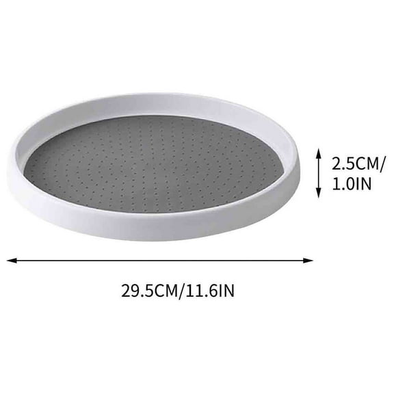 Fanshiluo Set Of 2, 10 Inch Non-Skid Lazy Susan Organizers - Turntable Rack For Cabinet, Pantry Organization And Storage, Kitchen, Fridge, Bathroom Makeup Vanity Countertop, Under Sink Organizing