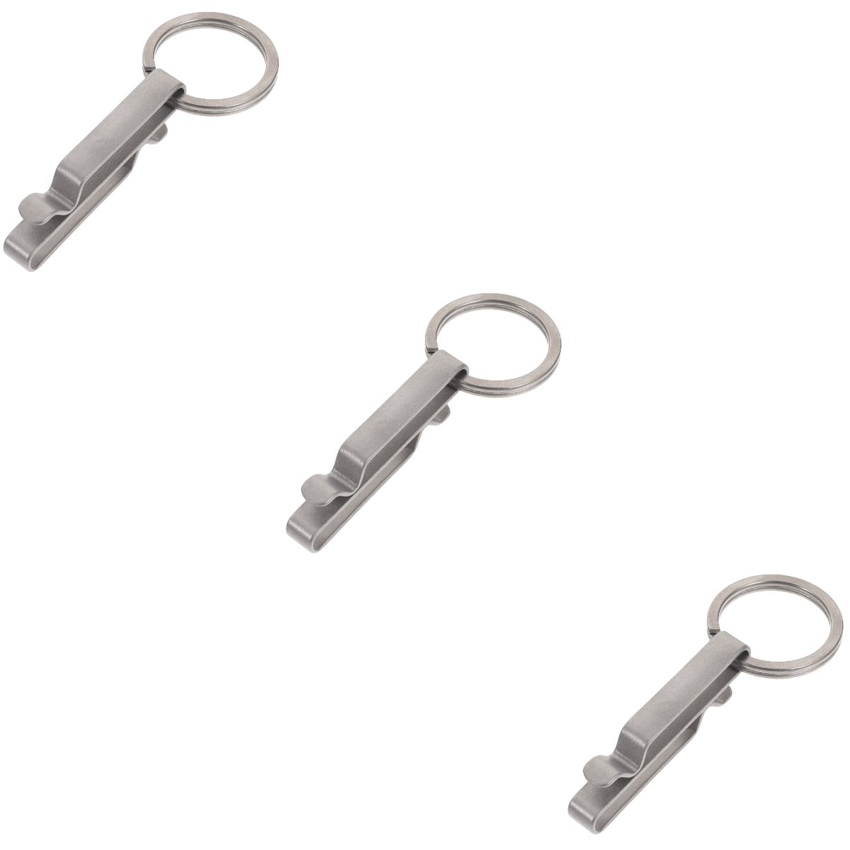Worgeous 3pcs Key Ring Clip Titanium Carabiner Clip Key Chain Heavy Duty Belt Accessory