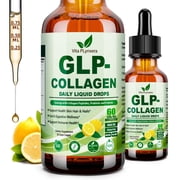 Vita Plynxera Liquid Collagen Drops for Women, Easy-Absorb Bovine Peptides, 60 Billion CFU Probiotic & Prebiotic, Supports Skin, Hair, Nails & Gut Digestive Wellness