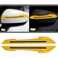 thumbnail image 2 of 12 pegatinas reflectantes para coche (amarillas). Juego de pegatinas reflectantes de advertencia para espejos retrovisores, pegatinas reflectantes laterales y protectores de manillar., 2 of 5