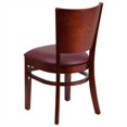 thumbnail image 3 of Flash Furniture Lacey Restaurant Dining Chair in Mahogany and Burgundy, 3 of 4