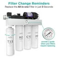 thumbnail image 3 of SimPure T1-400 UV Tankless Reverse Osmosis System, 8 Stage Filtration Purification, TDS Nearly 0, 400GPD RO Under Sink Water Filter System, 1.5:1 Pure to Drain, 3 of 12