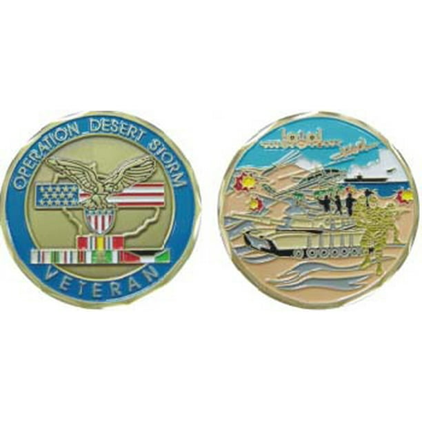 Operation Desert Storm Veteran 1 1 8 Inch Challenge Coin Walmart Com Walmart Com