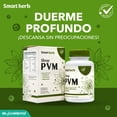 thumbnail image 4 of Smart Herb Paquete Sleep PVM, Suplemento Alimenticio, 2 Piezas (30 Cápsulas c/u) con Pasiflora, Valeriana y Magnesio para Mejorar el Sueño, 4 of 9