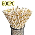 thumbnail image 2 of Comfy Package, [1000 Pack] Striped Paper Drinking Straws 100% Biodegradable - Assorted Colors, Extra Wide Paper Smoothie, 2 of 5