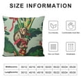 thumbnail image 5 of Shiartex Pillow Throw Cover Monkey Cushion Case Floral Pattern Pillowcase Guarana Tree Cream  Fabric Modern Sofa Home Décor Animals Pillows White, 5 of 5