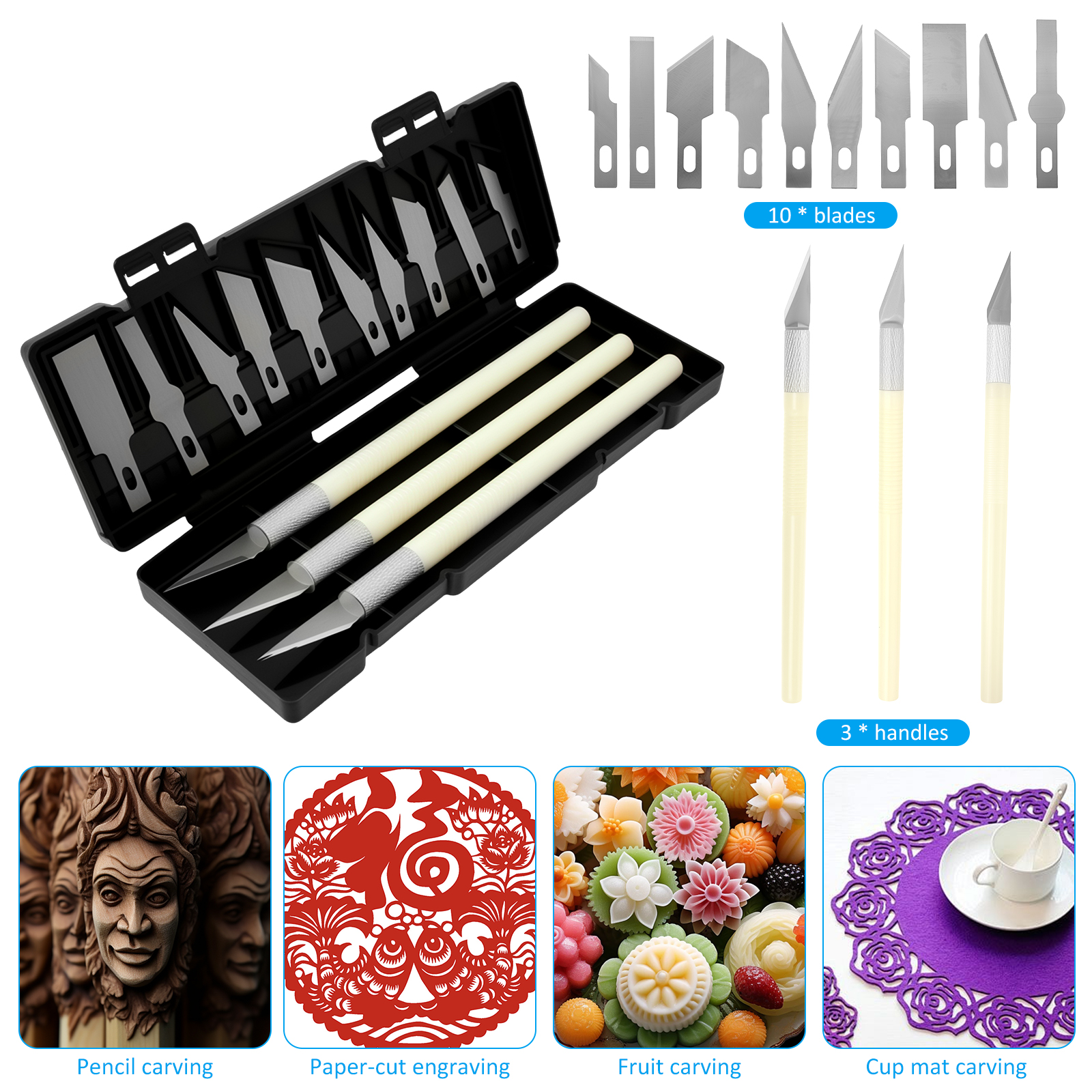 42Pcs 3D Printer Tool Kit Multipurpose 3D Printer Accessories Set with Files Tweezers Needle Nosed Pliers for Deburring Engraving Trimming