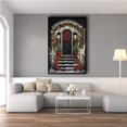 thumbnail image 4 of Hieng The third of a set of three Mexican Wall Art Colorful Mexican Doors Painting Canvas PRINT Traditional Hacienda Architecture Wall Decor, 4 of 6