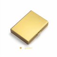 thumbnail image 1 of 10 Card Slots Storage Box Driver License Storage Card Holder Stainless Steel Anti-Theft Brush bank Credit Card Metal Card Bag - Gold, 1 of 5