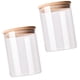 thumbnail image 3 of Airtight Food Storage Containers 2Pcs Glass Storage Jars With Bamboo Lid Perfect For Families 300Ml Sealed Kitchen Organizers, 3 of 3