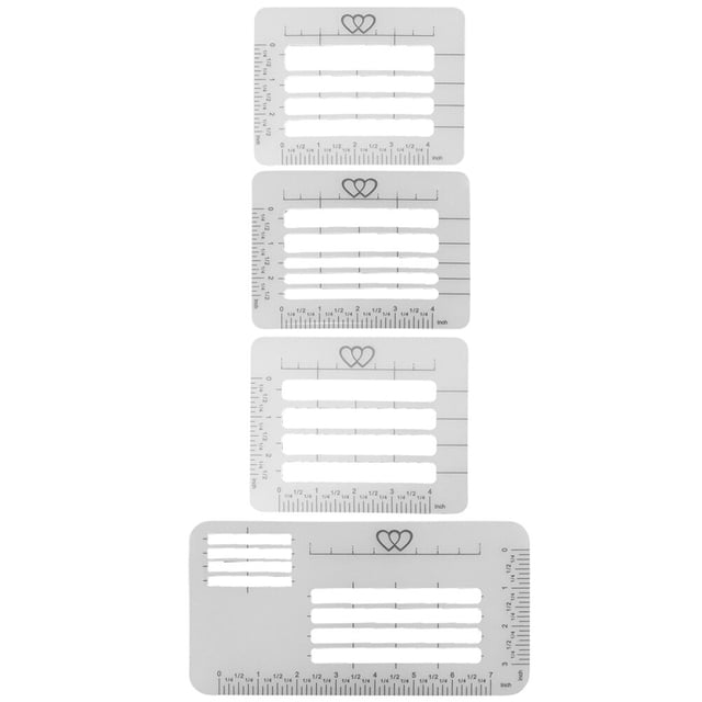 GAXIRE 4Ud Plantillas Reutilizables De Plástico Multicolor Para Sobres Y Tarjetas Con Estándar