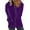 Purple, variant on LYXSSBYX Sweatshirts for Women Zipper Front Fashion Woman Long Sleeve Zipper Open Front Loose Outerwear Printing Blouse Coat Tops Pockets Hooded Blouse