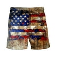thumbnail image 4 of cllios Big and Tall Swim Trunks for Men 4th of July Quick Dry Board Shorts Patriotic Red White and Blue Print Swimming Shorts Casual Elastic Waist Drawstring Beach Shorts, 4 of 4