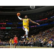 LeBron James Los Angeles Lakers Unsigned Dunking Photograph