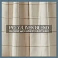 thumbnail image 5 of Elrene Home Fashions Brighton Windowpane Plaid Blackout Window Curtain, Living Room and Bedroom Drape with Rod Pocket Tabs, 52"x84" (Linen), 5 of 7