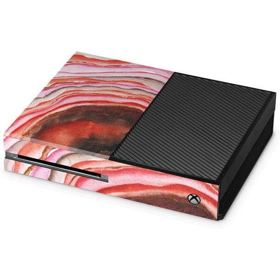 Skinit Geode Orange Watercolor Geode Xbox One Console Skin