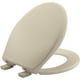 thumbnail image 1 of Asiento de inodoro de cierre lento, bisagras fáciles de limpiar y asiento de plástico ajustable de ajuste perfecto, redondo, hueso, 1 of 7