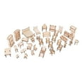 thumbnail image 3 of 34 piezas de muebles de -rompecabezas de maquetas en miniatura casa de DIY accesorios Decoración CUTICAT Rompecabezas de casa de muñecas, 3 of 8